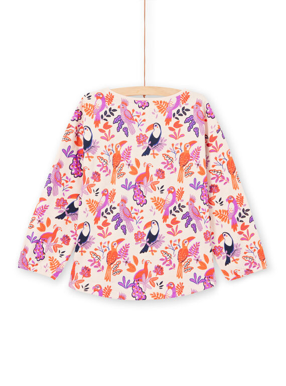 Langarm-T-Shirt für Mädchen mit Vogelmotiv MAPATEE / 21W901H1TMLD319