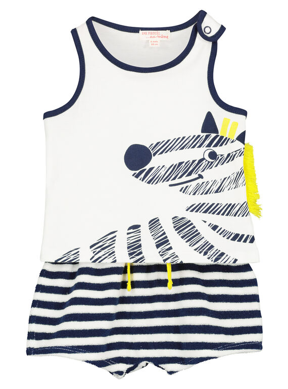 Set mit ärmellosem T-Shirt und Shorts für Babys Jungen FUPLAENS2 / 19SG10P2ENS000