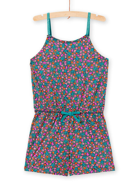 Combishort mit dünnen Trägern und Multicolor-Druck LAPLACOMB1 / 21S901T3CBL716