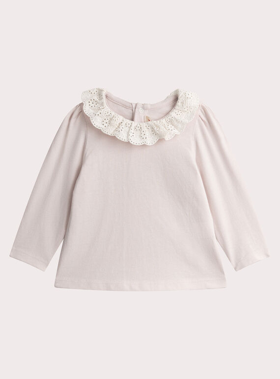 Rosa BH mit langen Ärmeln für Baby Mädchen  VIKLIBRA2 / 24WG0941BRA321