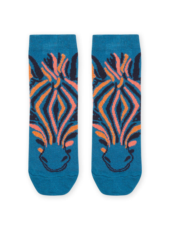 Socken mit Zebramuster 