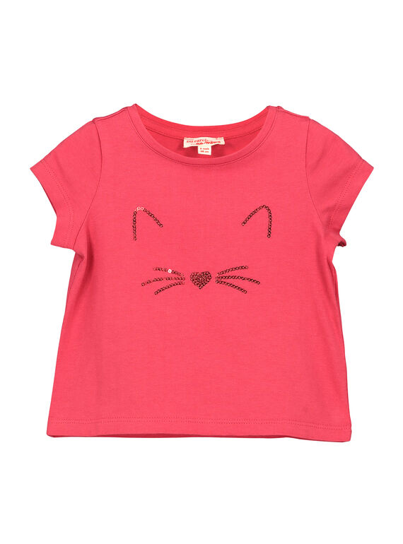 Schickes Baby-T-Shirt für Mädchen FIJOTI2 / 19SG0932TMC308