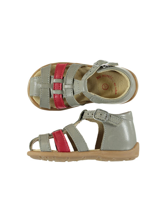 Sandalen aus Leder für draußen Babys Jungen FBGSANDBI3 / 19SK38D2D0E940