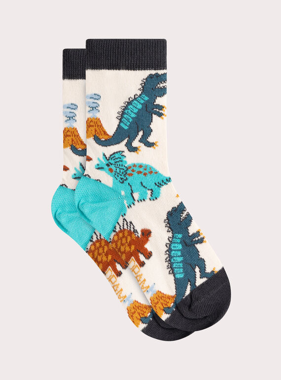 Socken mit Dinosaurier-Motiv für Jungen  VYOJOCHO4 / 24WI02G4SOQ810