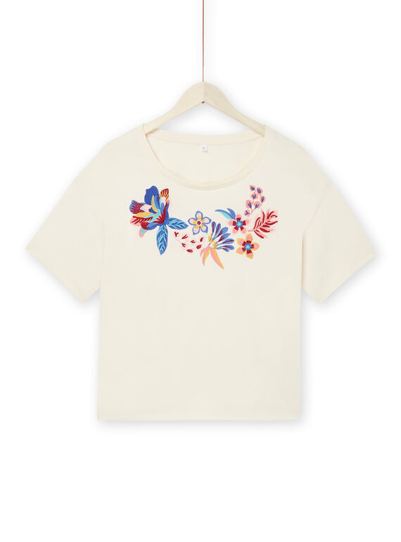Weißes T-Shirt mit kurzen Ärmeln RAMUMTI1 / 23S993G1TMC003