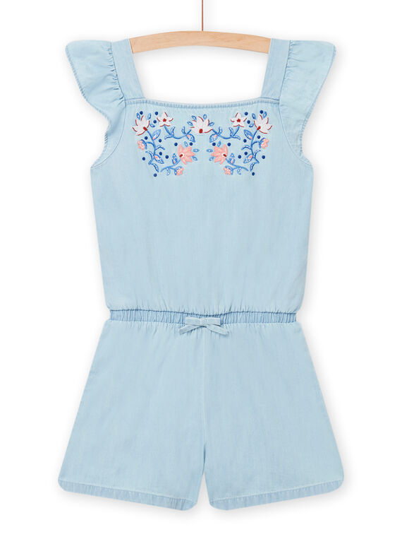 Kind Mädchen heller Denim-Jumpsuit NASANCOMB1 / 22S901S2CBLP272