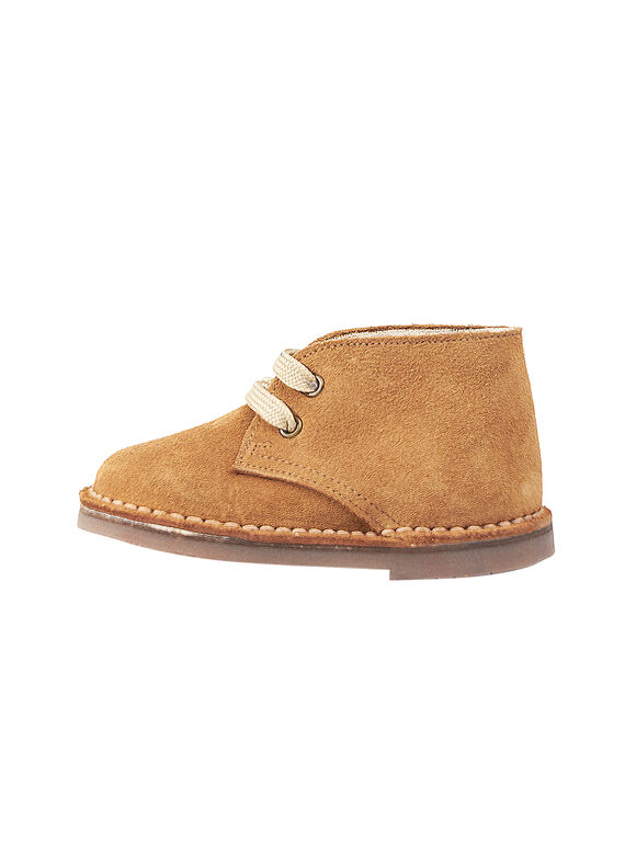 Wüstenstiefel Lackleder beige Baby Junge GBGBOOTDES / 19WK38Y2D0D080
