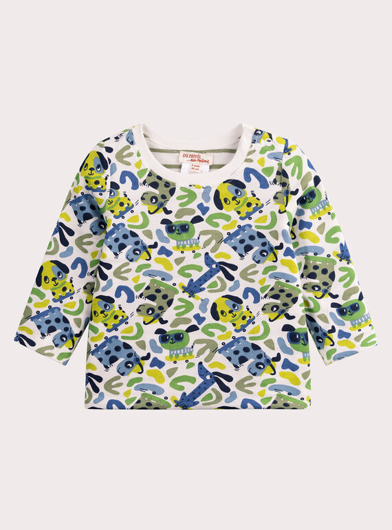 Baby-Langarm-Wende-T-Shirt für Jungen VUGATEE2 / 24WG1011TML001