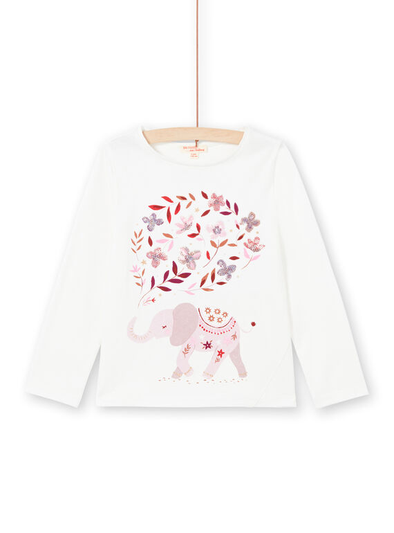 Baby Mädchen Langarm-Wende-T-Shirt Kirsche MACOMTEE1 / 21W901L1TML001