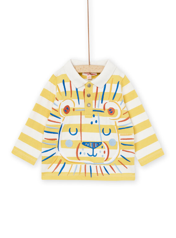 Gestreiftes Poloshirt mit langen Ärmeln PUCIPOL / 22WG10M1POLB105