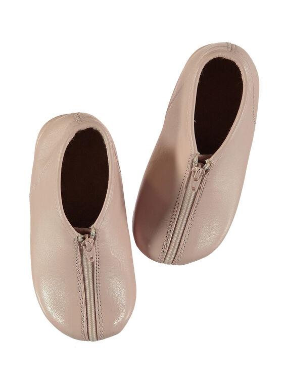 Rosa Leder-Stiefeletten für Babys Mädchen GBFBOBEBE / 19WK37B1D0A030