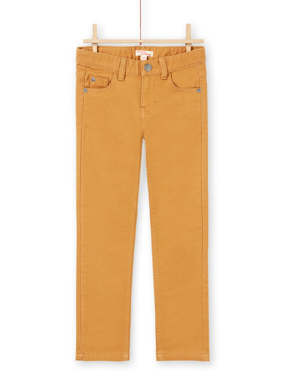 Einfarbige gelbe Jeans für Jungen MOJOPAKNI4 / 21W90222PANI814