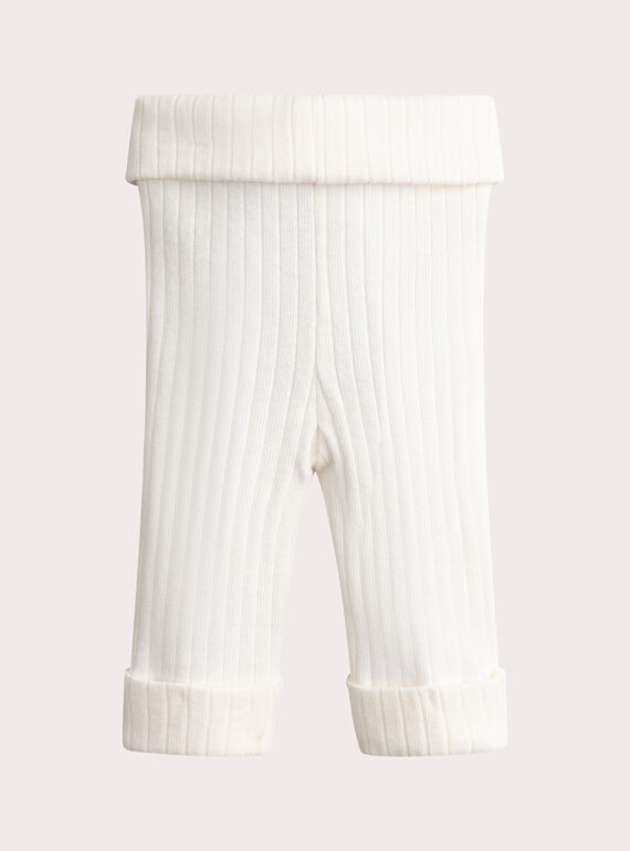 Legging Geburt écru aus warmem Mesh VOU1LEG / 24WF42C1CAL001