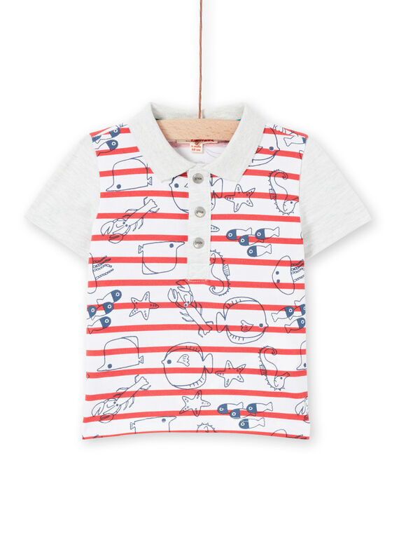 Polohemd ecru Baby Junge LUVIPOL / 21SG10U1POL001