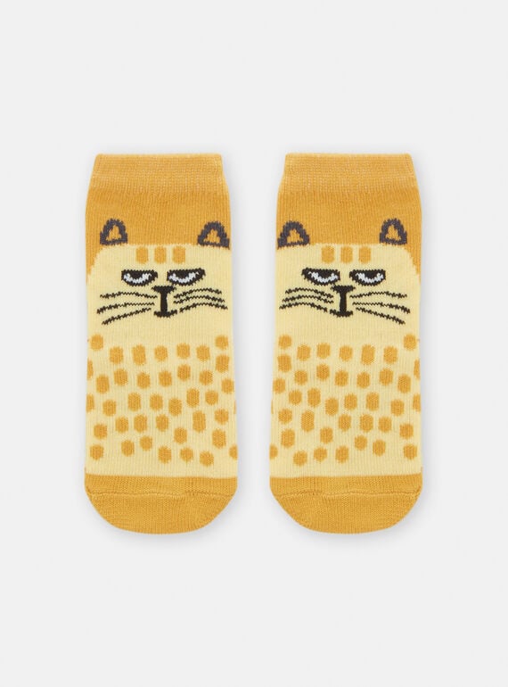 Gelbe Socken mit Katzenmotiv für Baby-Jungen TYULICHO / 24SI10C2SOQ010