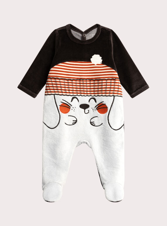 Grauer Schlafanzug Animation Kaninchen für Baby Junge  VEGAGRELAP / 24WH1492GRE942