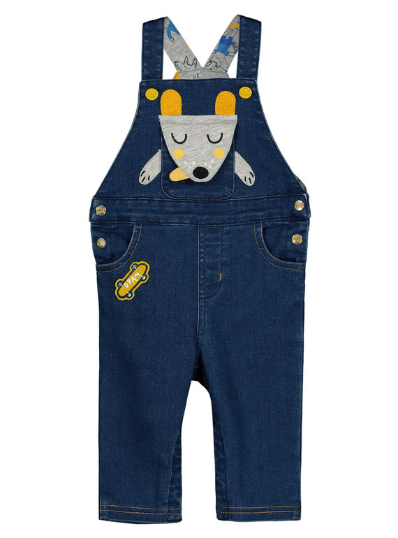 Lange Latzhose aus Knit Denim GUBLESAL / 19WG1091SALP274