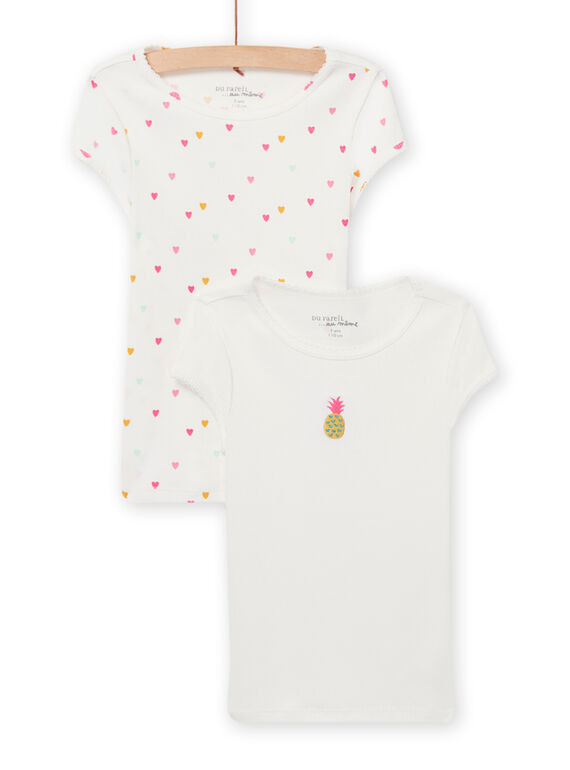 2er-Set T-Shirts Kind Mädchen Phantasiemuster NEFATELOV / 22SH11I3HLI001