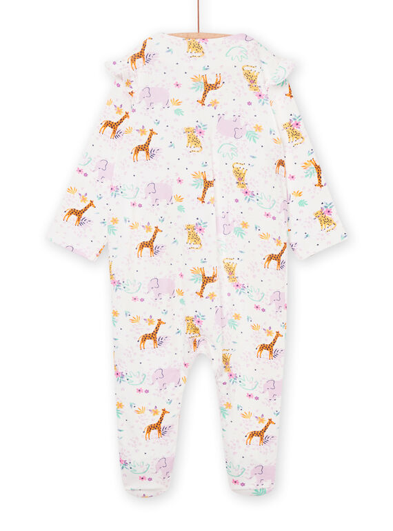 Langärmeliger Overall mit Animalprint 22WH1312GRE001
