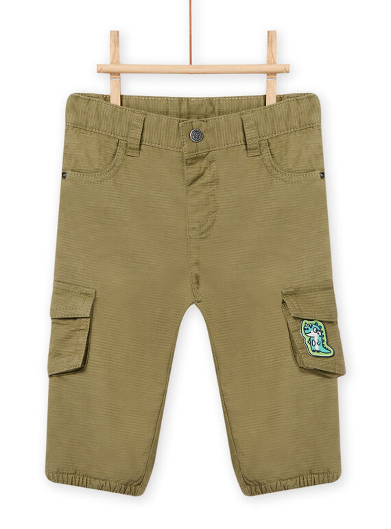 Baby Junge khakigrüne Multi-Pocket-Hose NUGAPAN1 / 22SG10O1PAN628