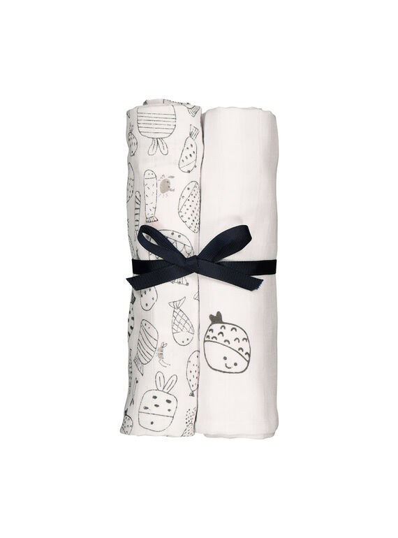 Unisex-Set an Baby-Wickeltüchern  FOU1LAN / 19SF4211LAN099